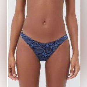 NEW Vitamin A Swim Vinca  Snake  Print California High Leg Bikini Bottom Small/6